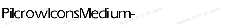 Pilcrowlcons Medium字体转换